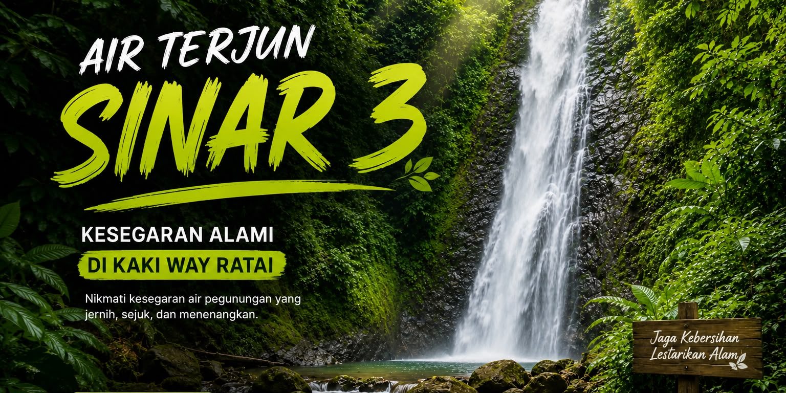air terjun sinar 3